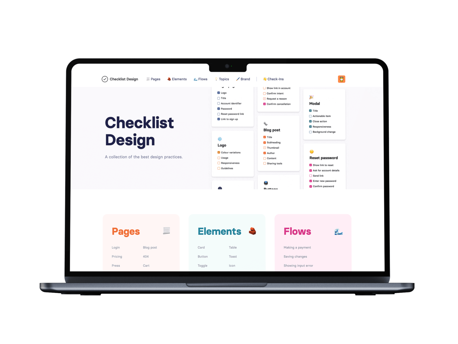 Checklist Design Homepage